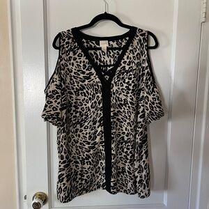 Chico’s Animal Print Top